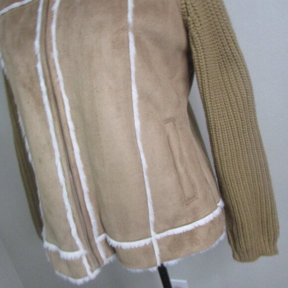 By Design Sport Coat L Brown White Full Zip - Picture 8 of 16